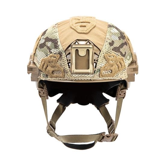 Team Wendy EXFIL Carbon/LTP Rail 3.0 Helmet Cover in MultiCam has Nylon/Spandex material on the top